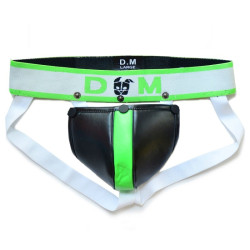 BDSMaster Jockstrap Neo Dungeon Noir-Vert fluo